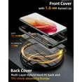 thumbnail image 3 of CaseBorne R Series Case for Samsung [Galaxy S22 5G] Aluminum Frame Clear Backplate - Black, 3 of 6