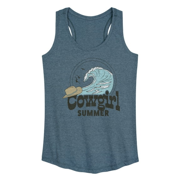 Instant Message - Cowgirl Summer - Women's Racerback Tank Top