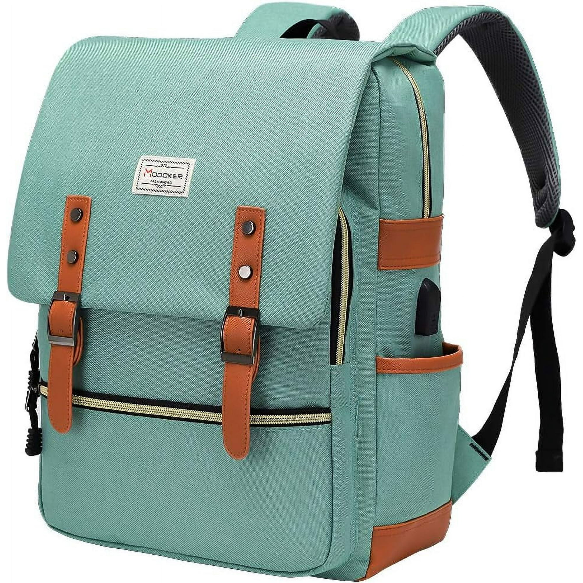 Vintage Laptop Backpack for Women Men Travel Backpacks with USB Charging Port Fashion Backpack Fits 15.6Inch Notebook Walmart