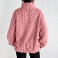 thumbnail image 4 of PFRNLF Half Zip Fuzzy Fleece Sweatshirt for Women Soft Comfy Sherpa Pullover Winter Warm Sweatshirts, 4 of 4