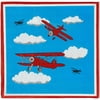 Airplane Paper Napkins for Birthday Parties (6.5 x 6.5 In, , 150 Pack)