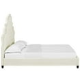 thumbnail image 5 of Modway Valentina Tufted Nailhead Velvet Queen Platform Bed in Ivory, 5 of 5