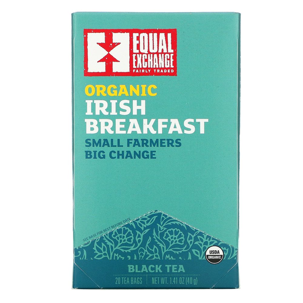 Equal Exchange Organic Irish Breakfast Tea Bags, 20 Count