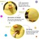 thumbnail image 4 of SBSGV - Almohada de peluche de pollo, diseño de pollo gordo y divertido, suave y esponjoso, regalo creativo para niños (pollo de 28 cm), 4 of 5