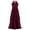 Burgundy, variant on Raenseen Big Girls Sleeveless Sequined Halter Flower Girl Dress Chiffon Wedding Bridesmaid Dresses Navy lue 8