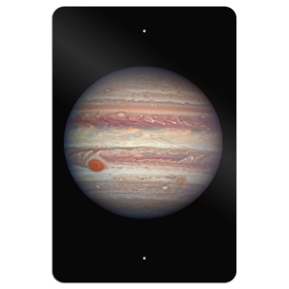 Planet Jupiter Solar System Home Business Office Sign - Metal - 18" x 12" (30.5cm x 45.7cm) - image 1 of 6