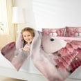 thumbnail image 4 of Homewish Girls Kawaii Snowman Bedding Comforter Set, Cute Pink Twin Comforter Sets, Merry Xmas Tree Bedding Set, Breathable Home Decor, 4 of 8