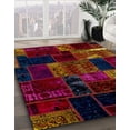 thumbnail image 2 of Ahgly Company Indoor Rectangle Abstract Burgundy Red Patchwork Area Rugs, 5' x 7', 2 of 6
