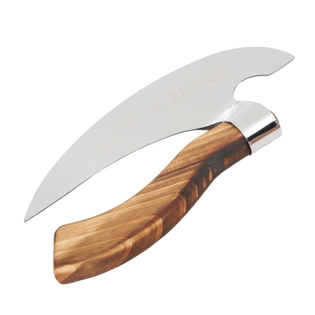 Cortador de Pizza Vikingo ANGGREK Hacha de Corte de Acero Inoxidable Mango de Madera