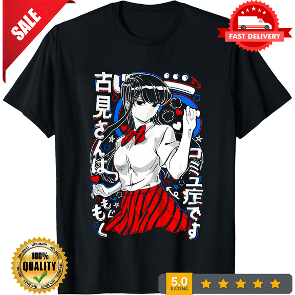 Komi San Can't Communicate T-Shirt Unisex, Anime T-Shirt, Manga Soft Tee, CROWD FAVORIT-TH69571
