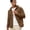 W7-Brown, variant on Havenx Cotton Linen Shirts for Men Button Down Long Sleeves Hooded Shirt with Pockets Hoodie Retro Casual Lightweight Summer Beach Top,Sky Blue S