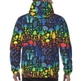 thumbnail image 5 of Hoodies for Men - Magical Mushrooms and Flowers Long Sleeve Comfrt Men'S Fashion Hoodies & Sweatshirts, Sweatshirts for Men Hoodies Pullover Clothing Clothes with Pouch, 5 of 7