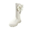 thumbnail image 5 of breaise Girls Knee High Boots Fashion Bowknot Ruffle Trim Side Zipper Riding Boots Fall Winter Trendy High Top Shoes, 5 of 10