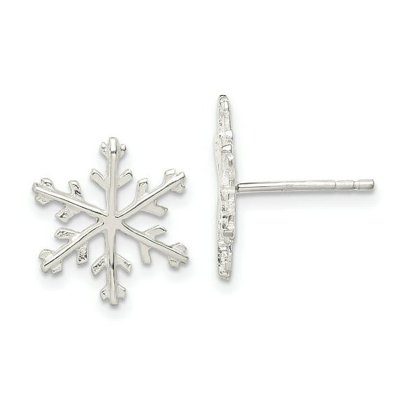 Primal Silver Sterling Silver Snowflake Post Earrings