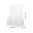 thumbnail image 5 of TOYMYTOY Brochure Display Rack Acrylic Transparent 1Pcs for Home Decor, 5 of 6