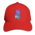 thumbnail image 7 of Men Women Adjustable Baseball Cap Rainbow Glitter Double Helix Casual Sandwich Hat, 7 of 7