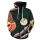 thumbnail image 1 of Sudadera con capucha y cremallera para hombre, diseño de mariposa de dibujos animados, divertida, de manga larga, holgada, informal, estilo Harajuku, hip hop, con estampado 3D, 1 of 6