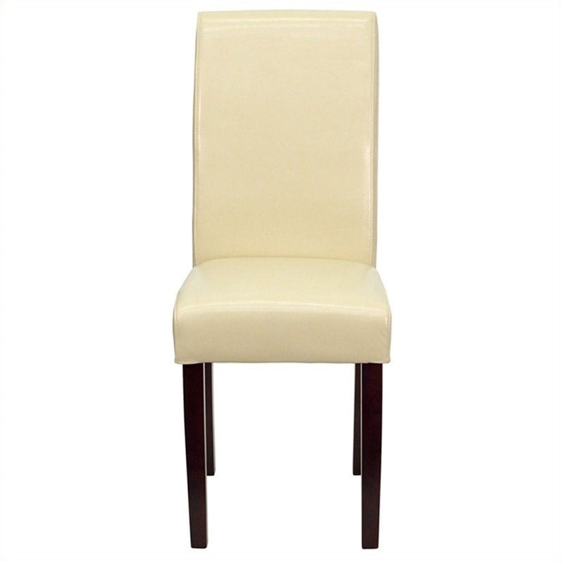 Flash Furniture Upholstered Parsons Dining Chair In Ivory