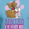 thumbnail image 3 of CafePress - Rescued Is My Favorite Breed Fitted T Shirt - Fitted T-Shirt, Vintage Fit Soft Cotton Tee, 3 of 4