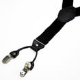 thumbnail image 5 of KAMBERFT Men's Black 1.4 inch Wide Adjustable Y-Back Suspenders, 2-Piece Set with Pre-Tied Bow Tie, 5 of 5