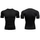 thumbnail image 4 of Camiseta de Compresión de Manga Corta para Hombre, Transpirable y de Secado Rápido, Ropa Deportiva para Ejercicio Físico, Color Negro, Talla L YUNYI BRAND Deportes, 4 of 8