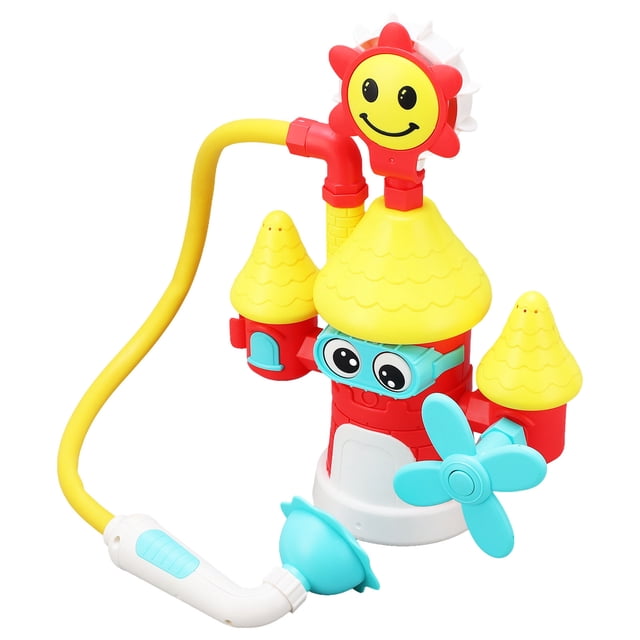 Juguete de baño para bebé, castillo, ducha, rociador de agua para niños