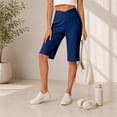 thumbnail image 2 of Breezora Women's High Waist Yoga Shorts – 5" Inseam Athletic Shorts with Pockets, Stretchy Summer Workout, 2 of 9