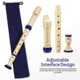 thumbnail image 2 of 2 Pcs Recorder Flute Soprano Recorder 8 Holes Recorder Musical Instrument For Beginners, 2 of 8