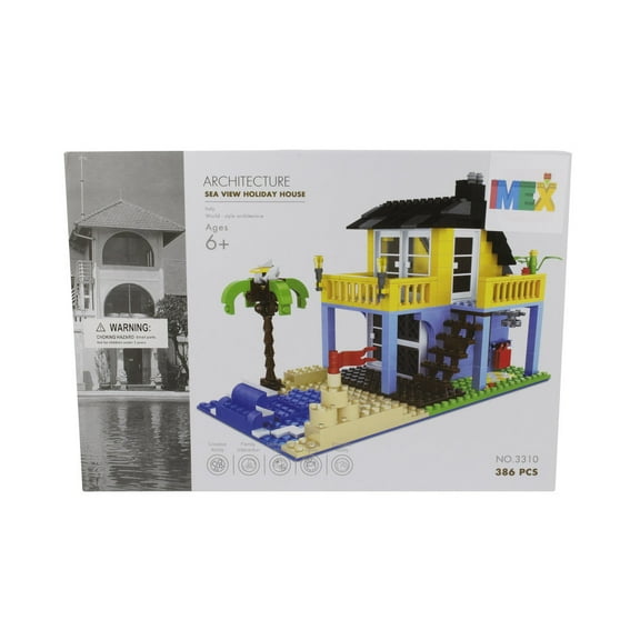 SEA VIEW HOLIDAY HOUSE BUILDING BLOCK SET 386 PCS