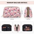 thumbnail image 5 of Gaeub Bulldog Printed Travel Cosmetic Bag,Makeup Bag, Large Capacity Toiletry Bag for Women, Portable Pouch Make Up Organizer with Zipper and Divider, 5 of 8