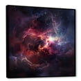 thumbnail image 2 of Designart "Pink Galaxy Odyssey III" Fantasy Framed Wall Art - Modern Pink Galaxies Entryway Framed Wall Art, 2 of 6