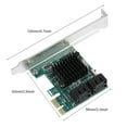 thumbnail image 1 of PCIE Expansion Card, 2U Universal Brackets3.0 Expansion Card Interface 4-Port PCIE toAdapter 6G, 1 of 7