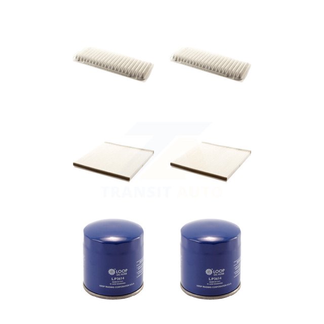 PUR 2x Air + 2x Cabin + 2x Engine Oil Filter (6 Total) Kit for Car 2006-2008 Lexus RX400h 3.3L KFM-100874