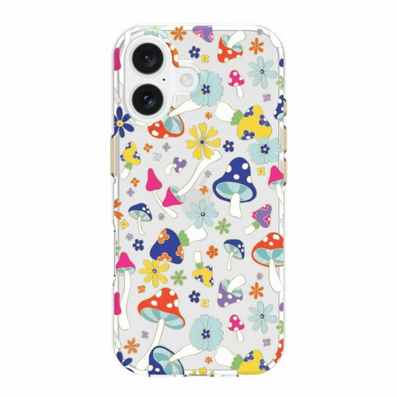 onn Phone Case for iPhone 17 - Multicolor Mushroom