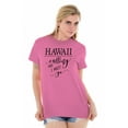 thumbnail image 4 of Hawaii is Calling and I Must Go Women's Graphic T Shirt Tees Brisco Brands S, 4 of 6