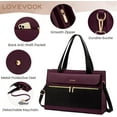 thumbnail image 3 of LOVEVOOK Laptop Bag for Women 15.6 Inch Tote Work Professional Leather Computer Briefcase Waterproof Handbag Shoulder Large Capacity Business Teacher Office Crossbody Purse, 3 of 9