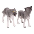 thumbnail image 1 of 2 uds. s s bosque miniatura educativas animales de juguete para regalo de cumpleaños a partir de 3 años Playset Zulema Figuras de lobo, 1 of 8