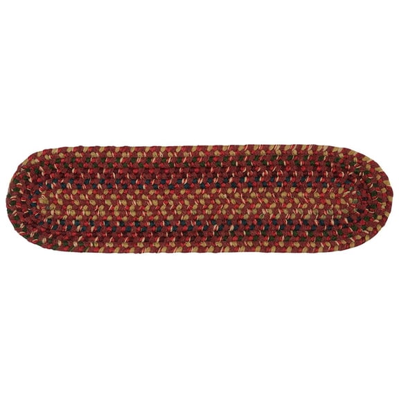 MN87R036X036 Midnight - Burnt Brick 3' round Rug, 55% Polypropylene/35% Nylon/10% Wool - Round.