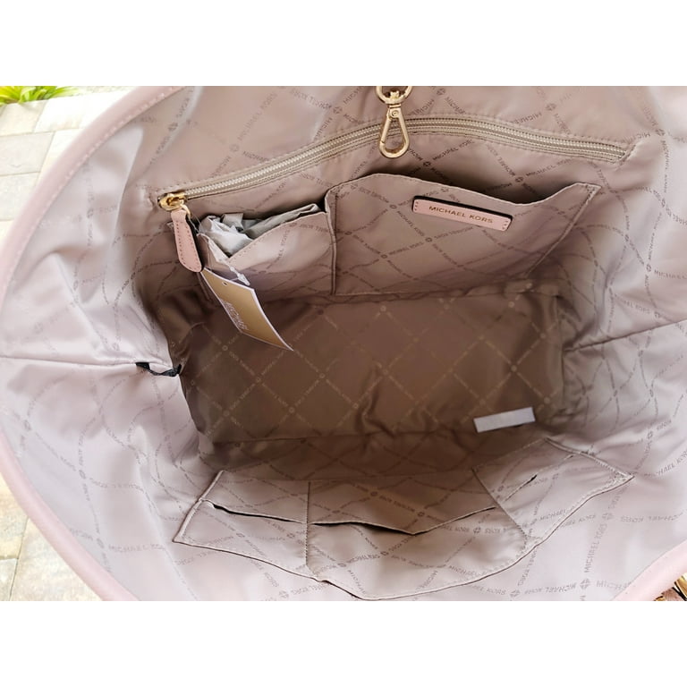Michael kors jet set travel medium carryall tote saffiano leather luggage  brown