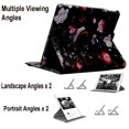 thumbnail image 6 of JYtrend Smart Case for iPad 5th / 6th Generation with Pencil Holder, Rotating Stand Magnetic Auto Wake Up/Sleep Cover for 2017 / 2018 iPad 9.7 Model A1893 A1954 A1822 A1823 (Black Flower), 6 of 8