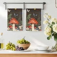 thumbnail image 3 of Spring Mushrooms Kitchen Towels Set of 1, Farmhouse Pastoral Botanical Brown Wood Absorbent Dish Towels for Kitchen, Microfiber Hand Towel, Quick Drying Tea Towel for Cleaning Decorative Dishcloths, 3 of 7