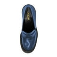 thumbnail image 2 of YDN Women Classy Chunky High Heels Pumps Round Closed Toe Slip On Oxford Loafers Daily Office Dressy Shoes Size 16 Navy, 2 of 4