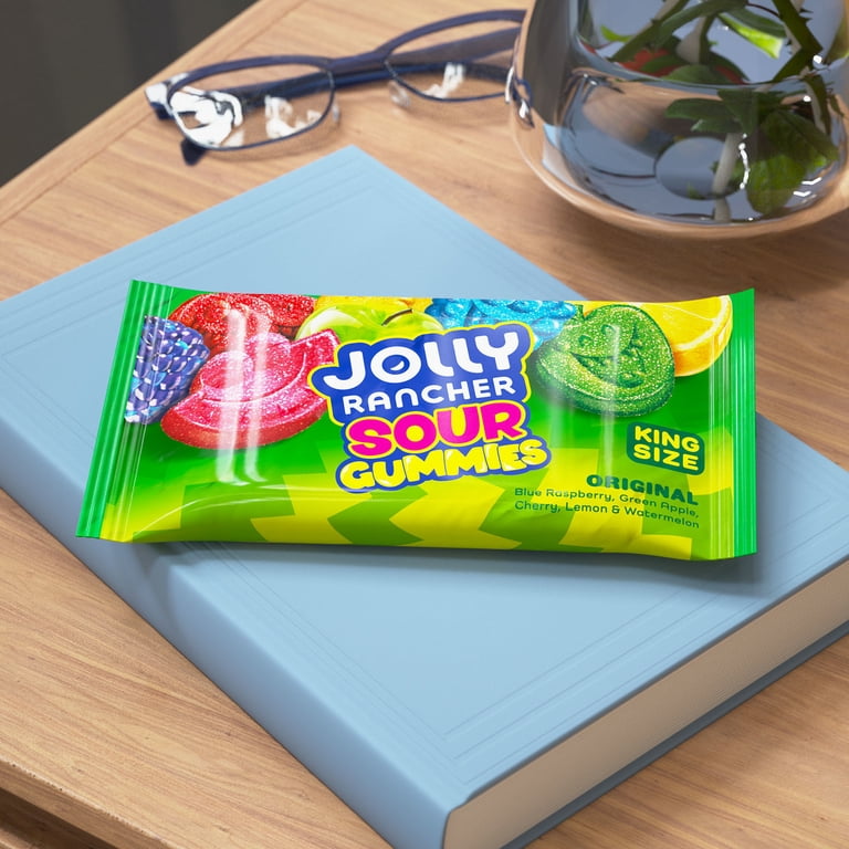 Jolly Rancher Sour Gummies Assorted Fruit Flavored King Size Candy