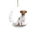 thumbnail image 1 of Arte del hierro Siéntese en la luna Adorno de luna de perro encantador para amantes de los perros Colgante de árbol de Navidad Wmkox8yii gf6351, 1 of 4