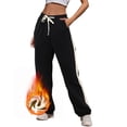 thumbnail image 2 of WEAIXIMIUNG Womens Pants Elastic Waist Petite Short Length Womens Fashion Printed Casual Pants Sweatpants Trousers Black XL, 2 of 6