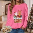 thumbnail image 2 of Towmus Women Christmas Sweatshirts Casual Crewneck Long Sleeve Fall Pullover Tops Xmas Graphic Sweatshit, 2 of 6