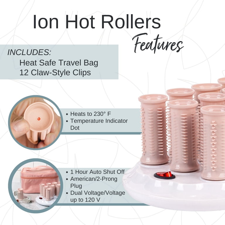 Calista Ion Hot Hair Rollers, 12 ct - Short - Walmart.com display picture 2