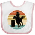 thumbnail image 3 of Inktastic Rodeo Barrel Racing Cowgirl Girls Baby Bib, 3 of 4