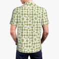 thumbnail image 4 of Balery Daisies Flowers Printed Men’s Short Sleeve Polo Shirt, Midweight Men's Shirt,Golf Polo shirts -4X-Large, 4 of 9