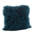 thumbnail image 1 of SARO Coussin en Laine d'Agneau Mongol 16 Po. - Turquoise, 1 of 1
